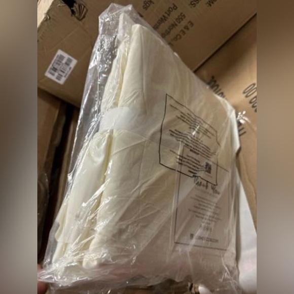 The Gray Barn Gila Ruffled Edge Curtain Panel Pair 54"W x 84"L - Ivory - Picture 3 of 3